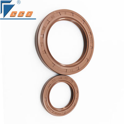 ক্ষয় প্রতিরোধী FKM তেল সীল ডাবল ঠোঁট সীল রিং 250 °C পর্যন্ত তাপমাত্রা প্রতিরোধের সঙ্গে
